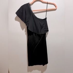 Off the shoulder black mini dress H&M